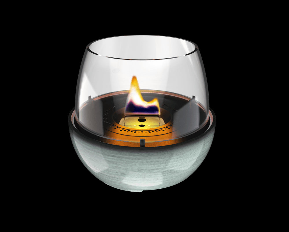 Tenderflame Tulip 18 Reactive Porcelain Fire Bowl Green