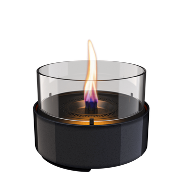 Tenderflame Café 18 Reactive Porcelain candlestick black
