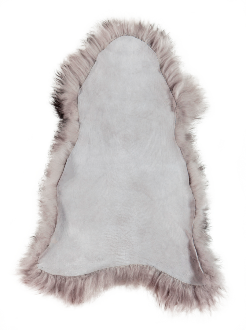 Dyreskinn Schapenvacht IJslands Melange grijs - 100 x 65cm