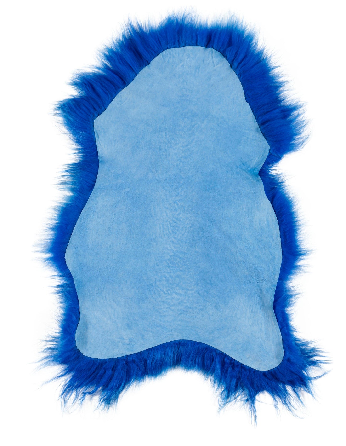 Dyreskinn IJslandse schapenvacht - Blauw - 100 x 65 cm