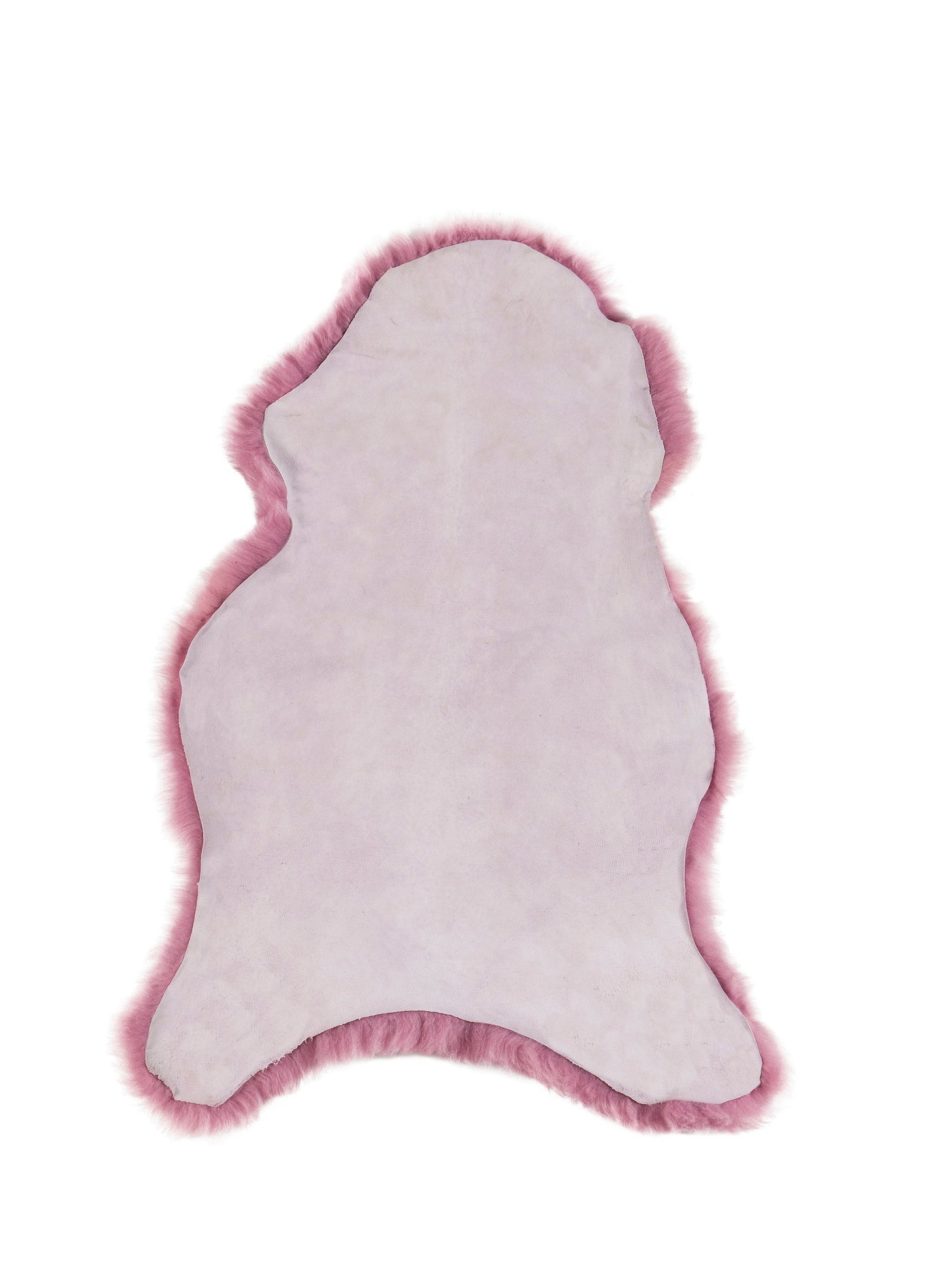 Dyreskinn Schapenvacht IJslands - Donkerroze kort - 100 x 65cm