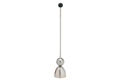 Take 2 Clack ei-onttopper met zwarte rubberbal - rvs