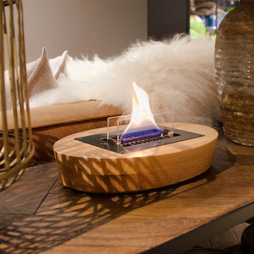 Tenderflame table fireplace Carnation Oak Natural