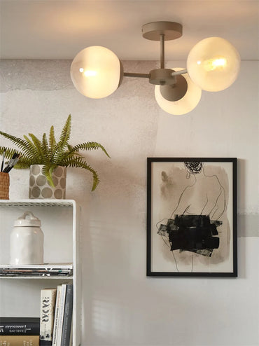 It's About Romi Deckenleuchte Aspen 3-armig, farblich abgesetzt milchig weiß