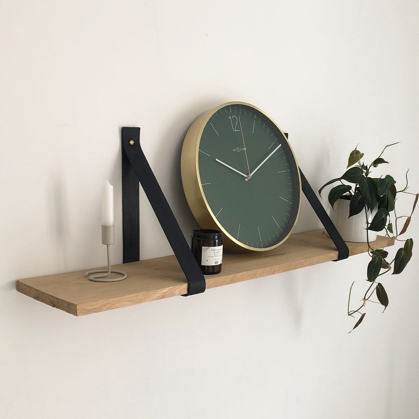 Nextime Wandklok - 34 cm - Vintage 'Essential Gold'