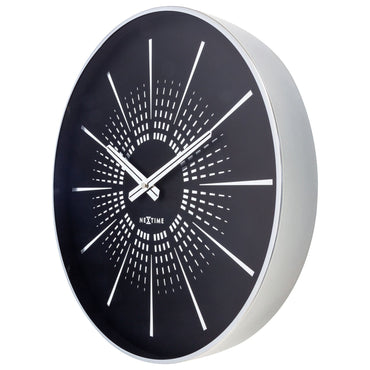Nextime Wandklok 40 cm - Stil - Metaal - "Excentric"