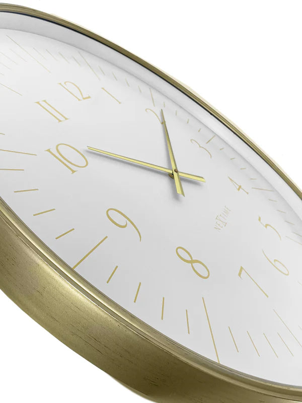 NeXtime Galaxy Large wandklok 77 cm wit