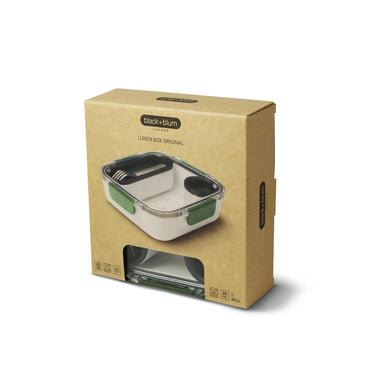 black+Blum Originele Lunchbox - 198x198x56mm - Olijfgroen