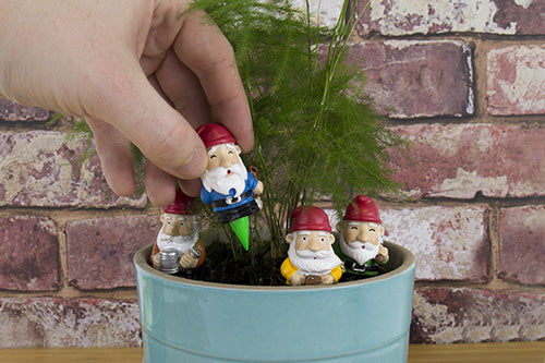 Gift Republic Plant Pot Decoration - Mini Garden Gnomes