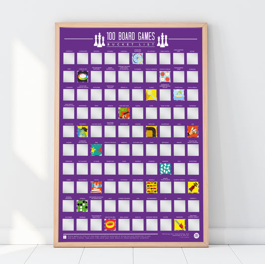 Gift Republic Rubbelposter – 100 Brettspiele