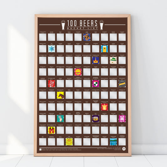 Gift Republic Rubbelposter – 100 Biere