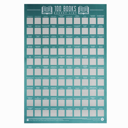 Gift Republic Rubbelposter – 100 Bücher