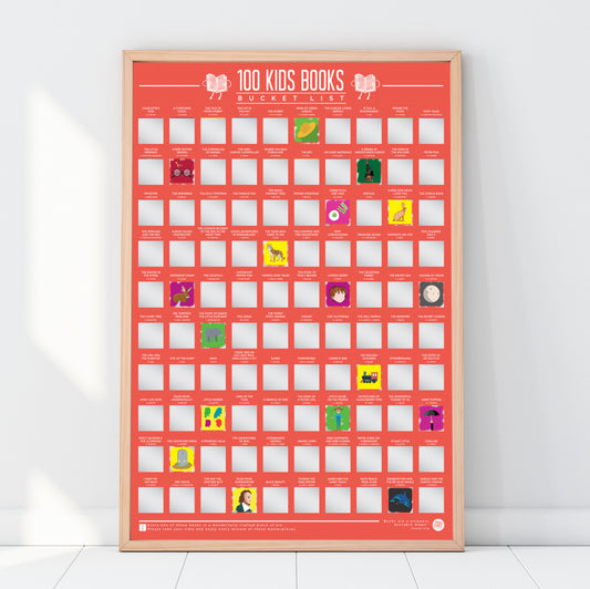 Gift Republic Rubbelposter – 100 Kinderbücher