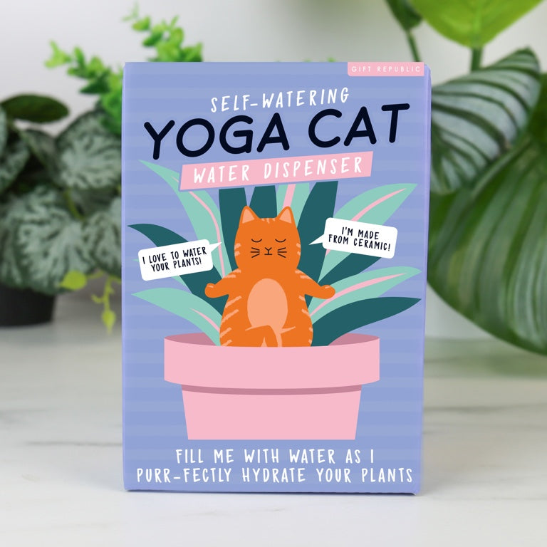 Gift Republic Waterdruppelaar - Yoga Kat