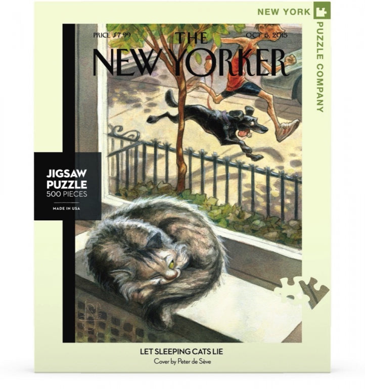 New York Puzzle Company Puzzel Laat Slapende Katten Liggen - 500 stukjes
