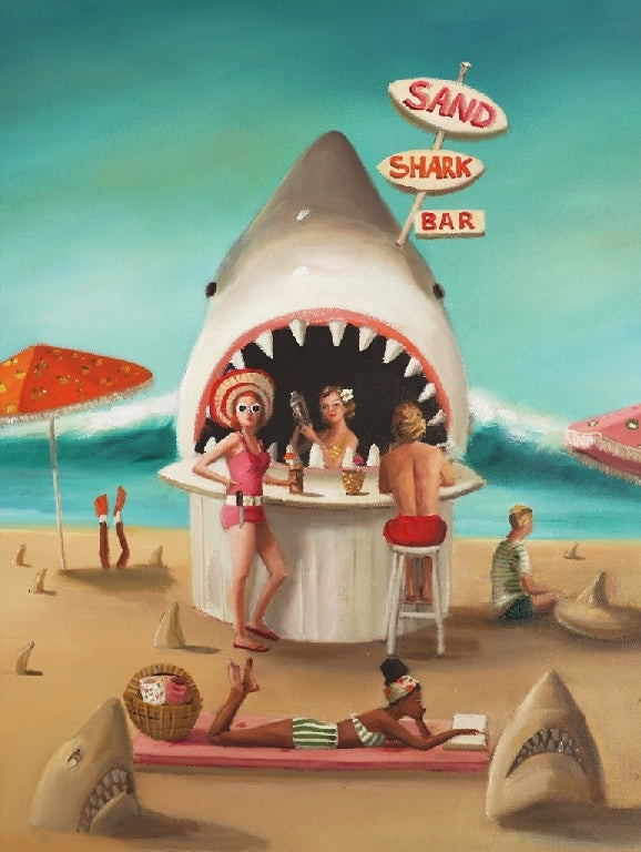 New York Puzzle Company Puzzle Sand Shark Bar - 500 pieces