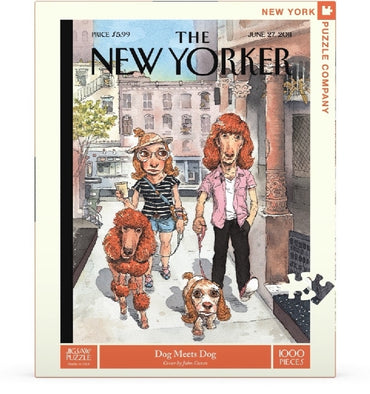 New York Puzzle Company Puzzel Hond Ontmoet Hond - 1000 stuks
