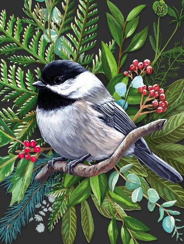 New York Puzzle Company Black Tit Puzzle - 500 pieces