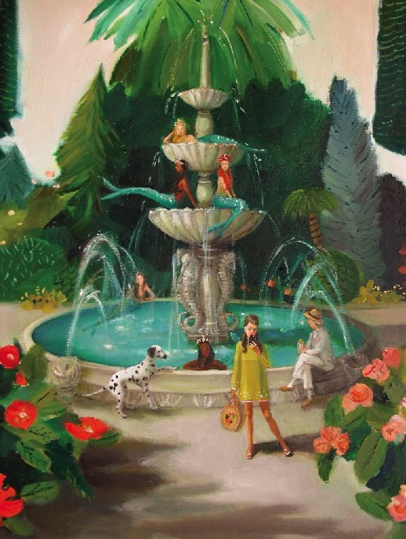 New York Puzzle Company Mermaid Fountain Puzzle - 1000 pieces