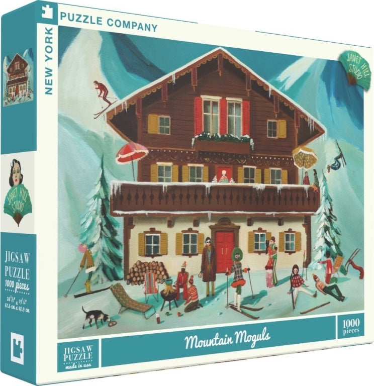 New York Puzzle Company Puzzel Mountain Moguls - 1000 stukjes