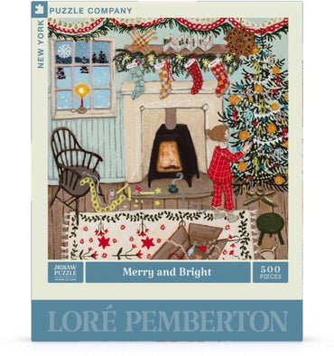 New York Puzzle Company Puzzel Merry and Bright - 500 stukjes