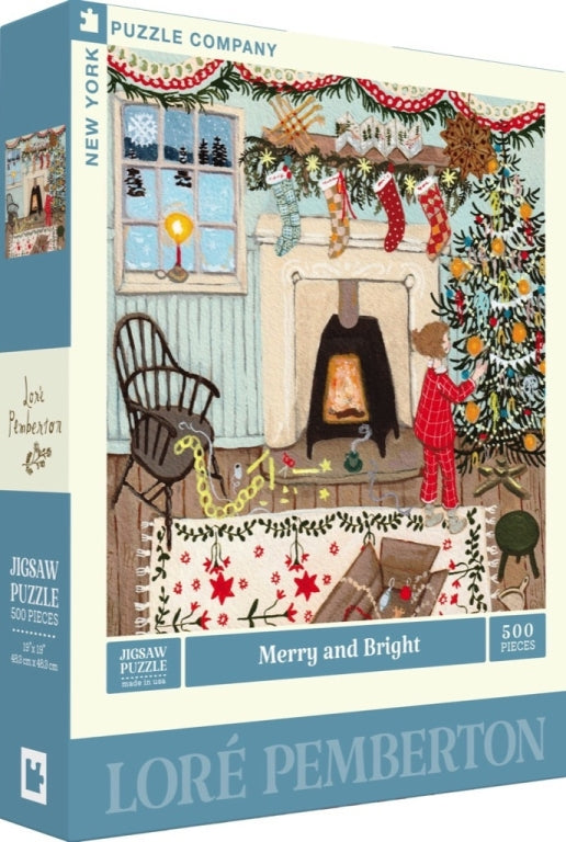 New York Puzzle Company Merry and Bright Puzzle – 500 Teile