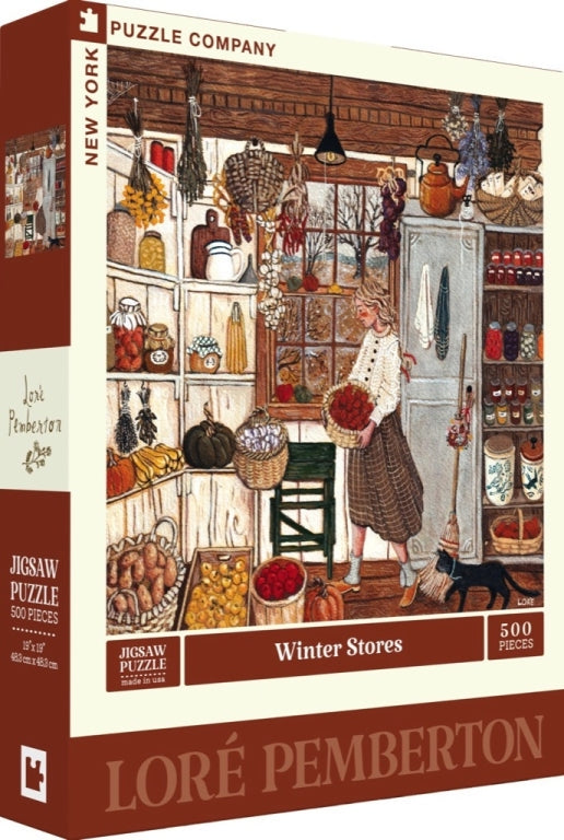 New York Puzzle Company Puzzel Winter Stores - 500 pieces