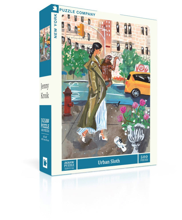 New York Puzzle Company City Sloth Puzzle - 500 pieces