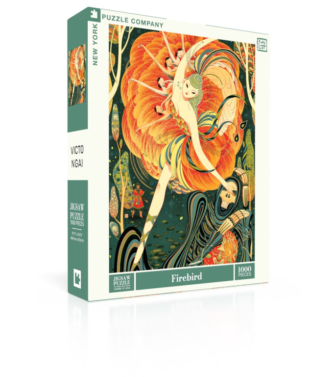 New York Puzzle Company Feuervogel-Puzzle – 1000 Teile