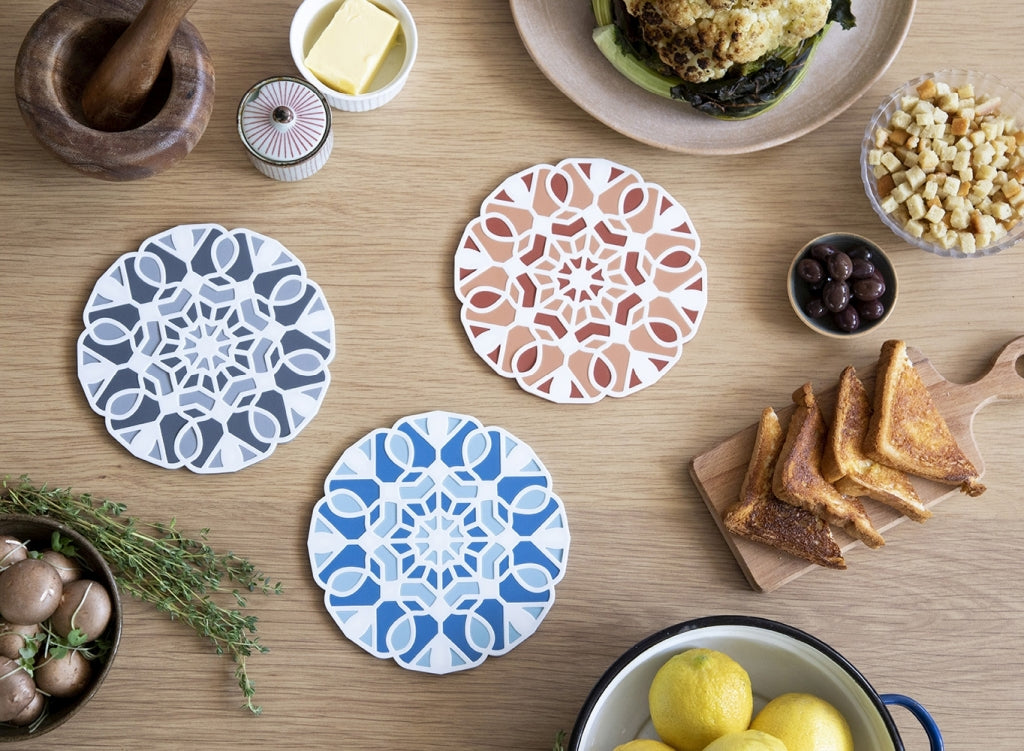 Peleg Design Onderzetter TriveTile set van 3 - Grijs