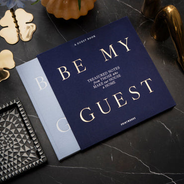 Printworks Gastenboek - Donkerblauw/Lichtblauw