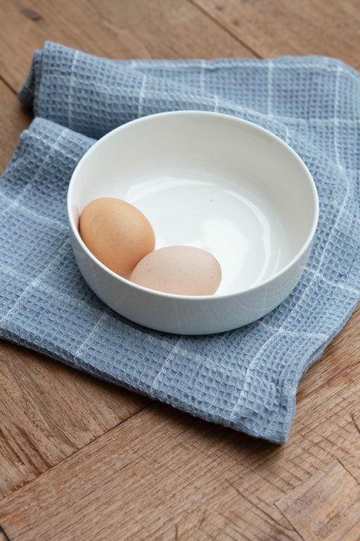 Walra Kitchen Set Dry Cubes Uni, Stripes & Blocks 3-piece - Jeans Blue