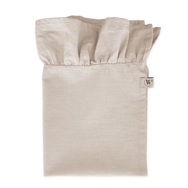 Walra Servet Set Lovely Linen Ruffles 4-delig - Naturel