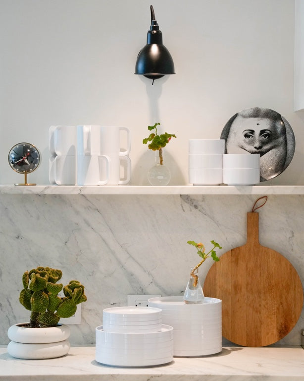 Heller Max Borden set 6-delig - Ø248mm - H 25mm - Wit