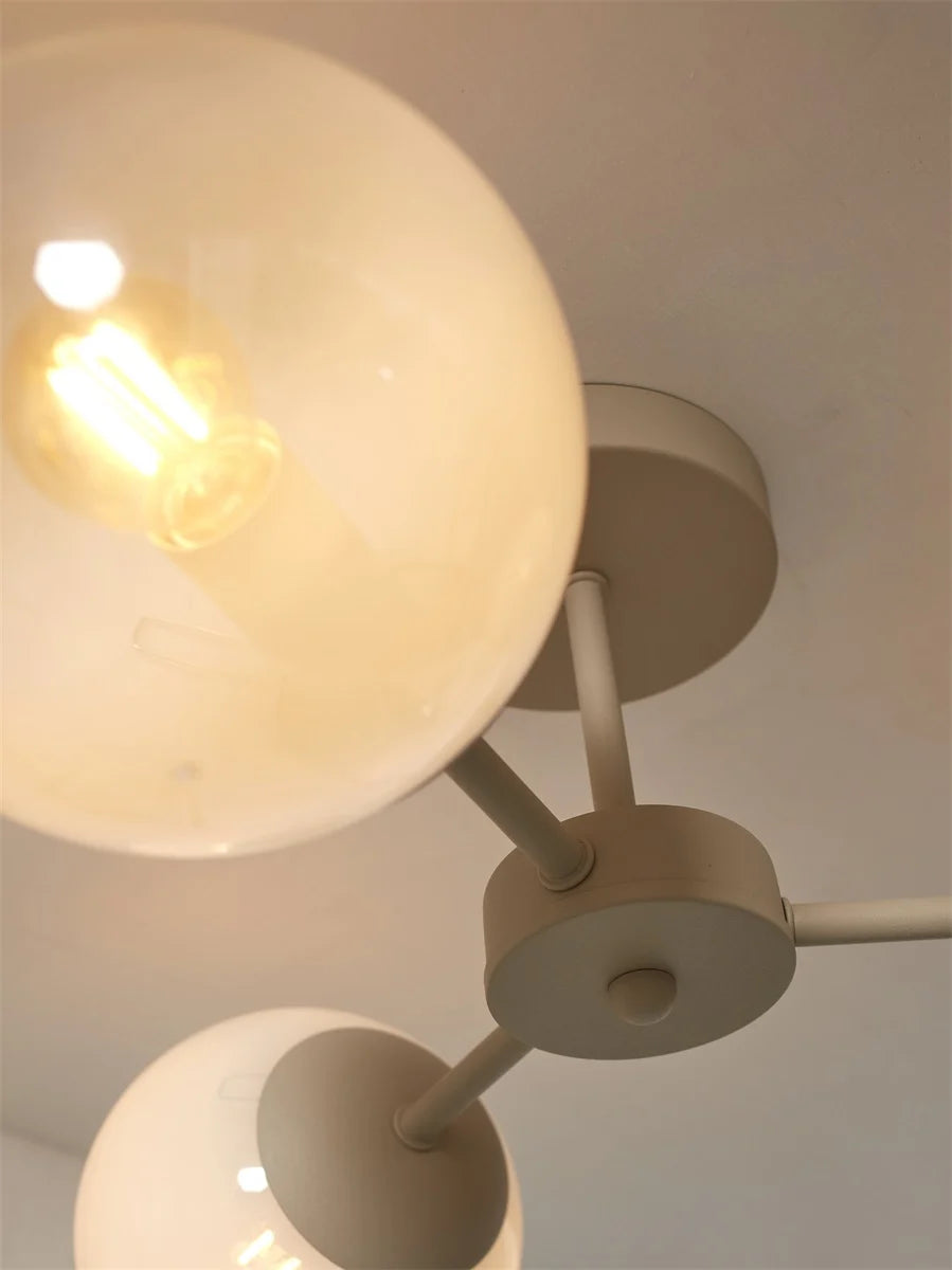 It's About Romi Ceiling Light Aspen 3-arm, color-relieved milky white