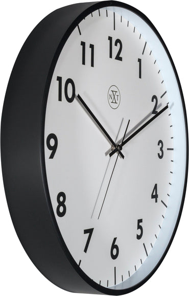 NeXtime Wandklok - 40 cm - Kunststof - 'NEW'