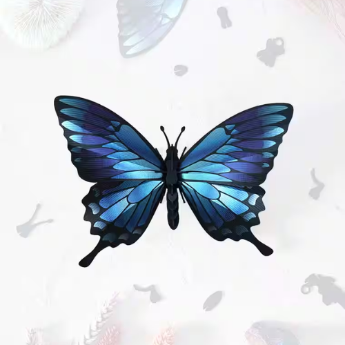 DIY-Dekoration „Blue Mountain Butterfly“ zusammenbauen