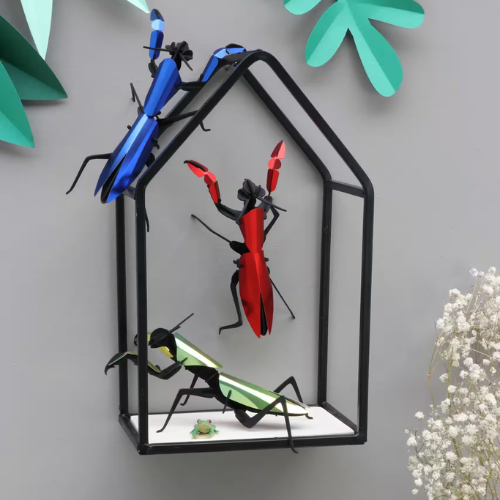 Assembli 3D-puzzel Bidsprinkhaan Praying Mantis in diverse kleuren