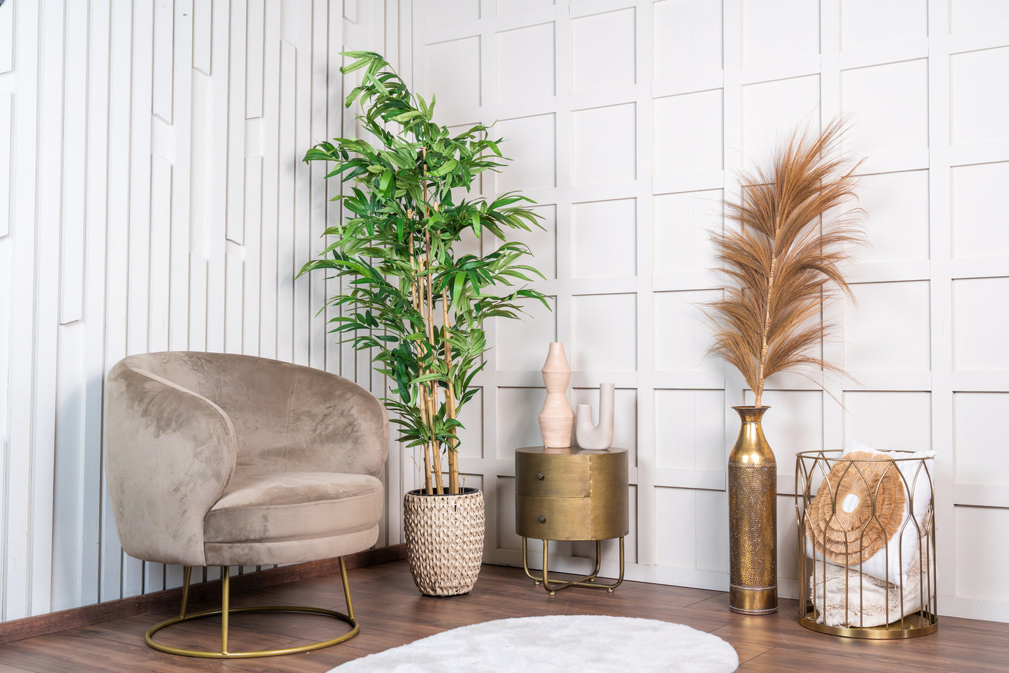 NeverLeafs Bambus-Kunstpflanze im japanischen Stil, 160 cm