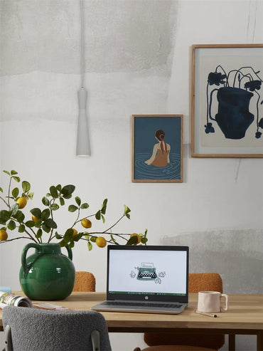 It's About Romi Hängeleuchte Bordeaux GU10 hellgrau