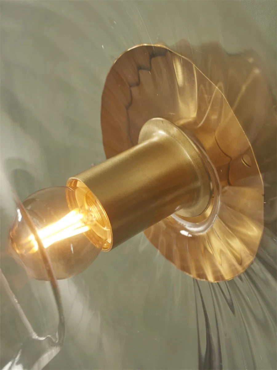 It's About Romi Ceiling lamp glass Brussels round dia.27x14cm, gold/transparent