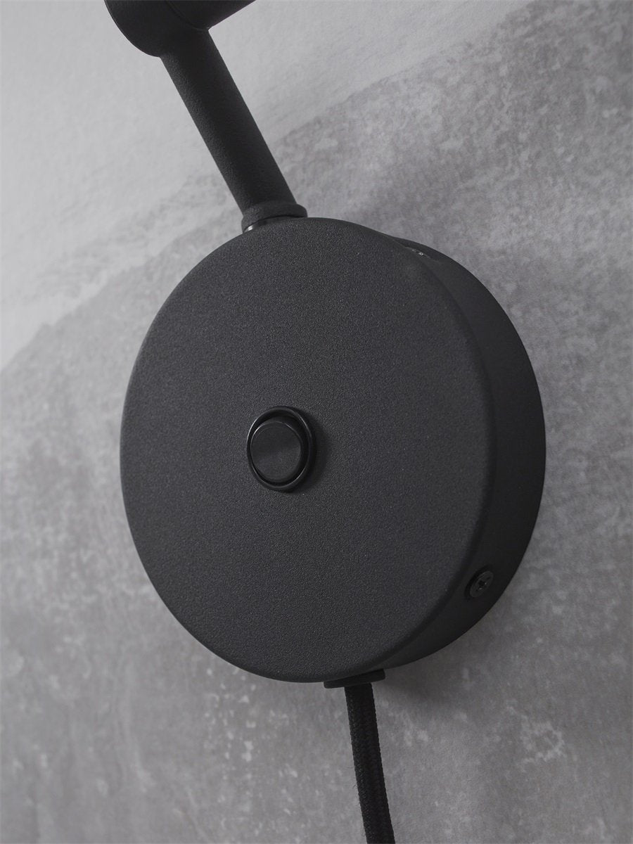 It's About Romi Wandleuchte Eisen Montreux, schwarz