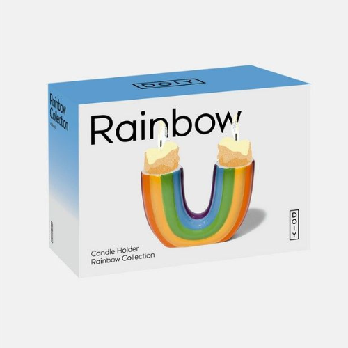 DOIY Rainbow Kandelaar - keramieken regenboog in verpakking
