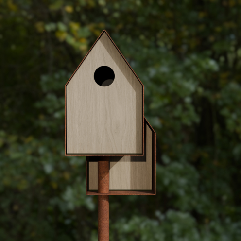 Frederik Roije Noaste Noaber vogelhuis staand sfeer voorkant