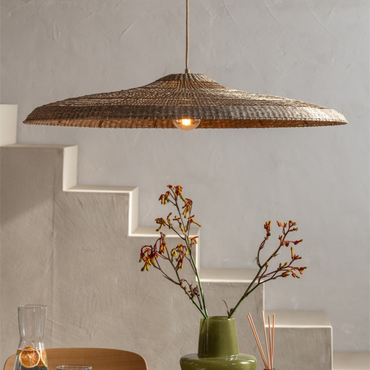 Good&Mojo hanglamp Santorini - 75x20cm - naturel - L sfeerbeeld