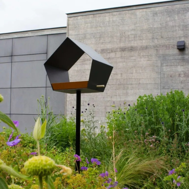 Heeej! Big Diamond Vogelvoeder op stok grijs met bruin