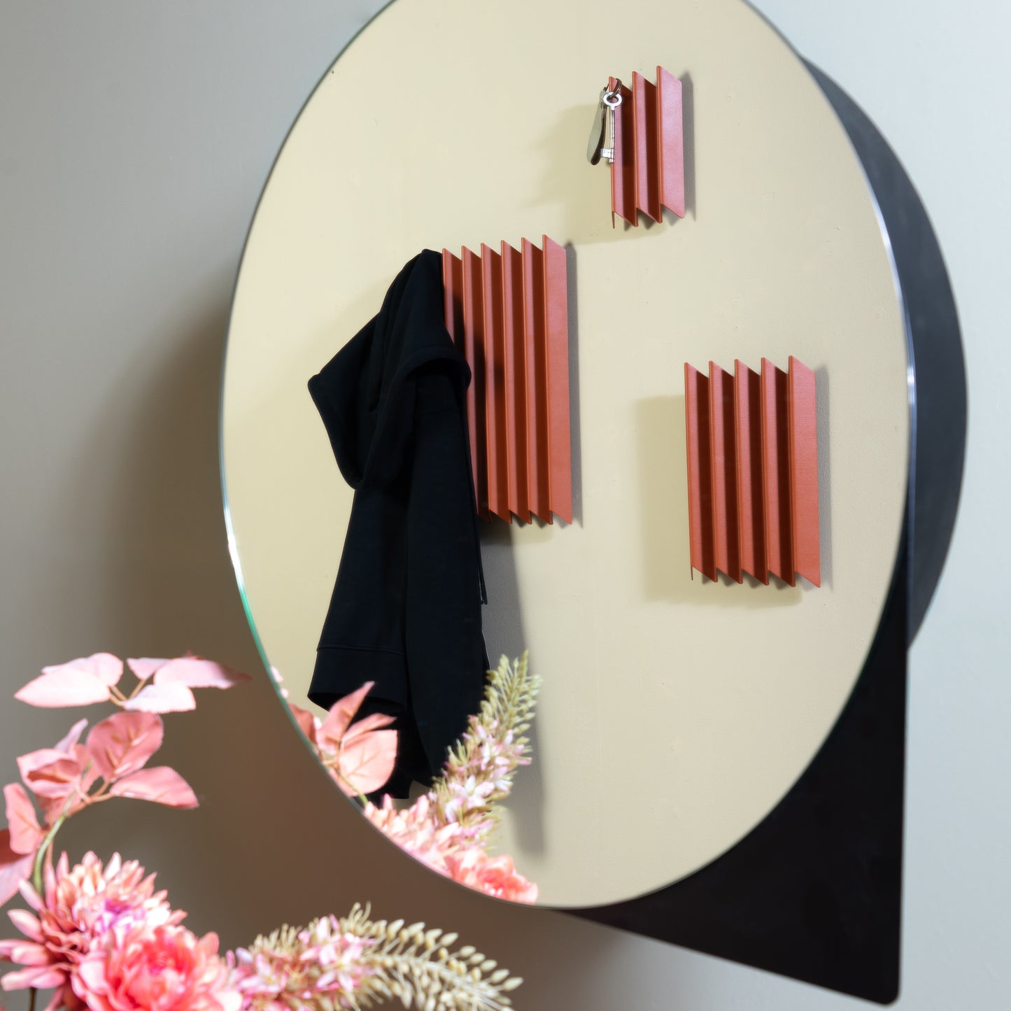 Spinder Design wandspiegel SONNET L 55 cm zwart