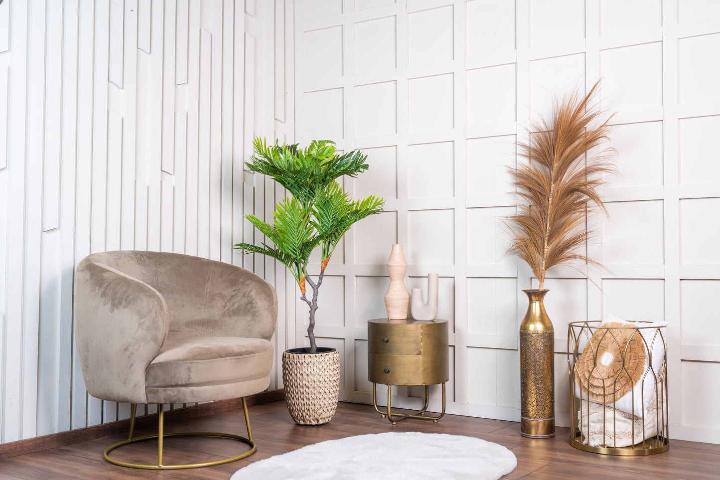 Neverleafs Tropische mini palm kunstplant 120 cm