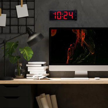 NeXtime Tafel-/wandklok 27,2 x 10,8 x 3 cm - LED - ABS 'Digitale klok'