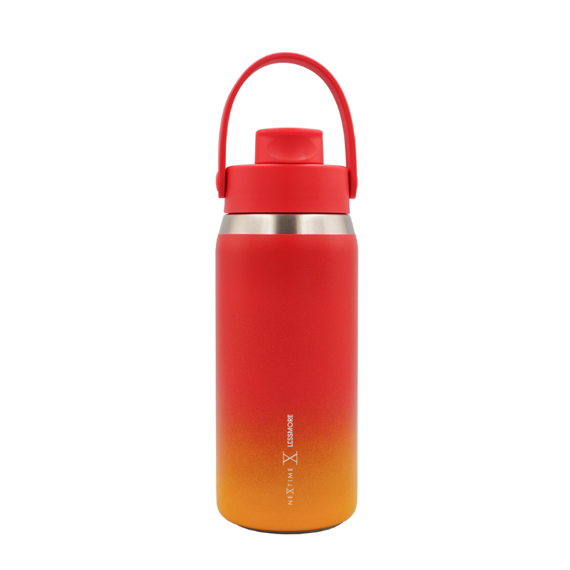 Nextime Thermische drinkartikelen – Canvasfles - Fire Dragon-kleur 473 ml